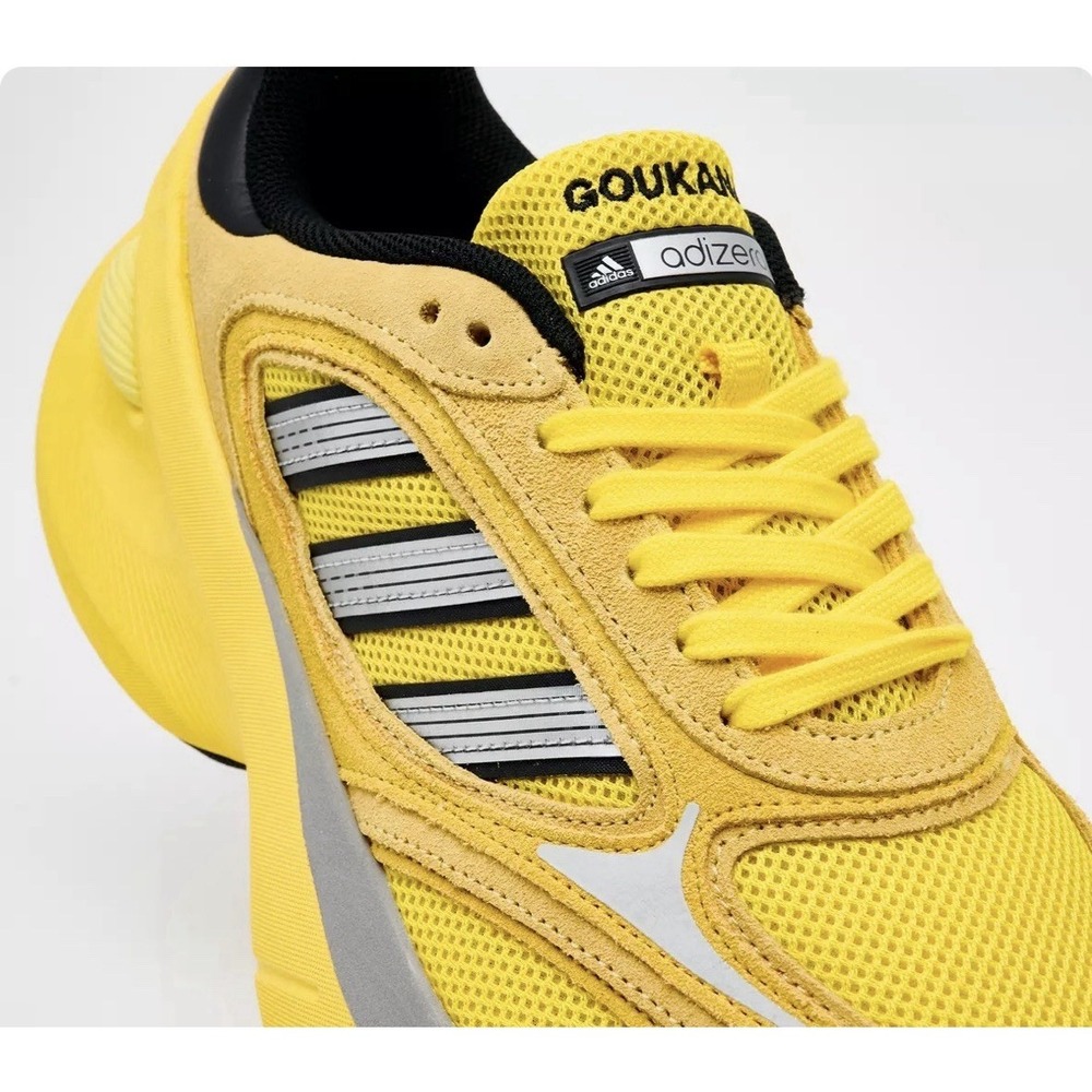 Adidas Adizero Goukana Light Yellow/Black/Silver, US Size 8.5M, 9.5W - Picture 5 of 7